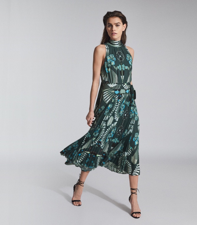 Reiss Eddie Printed Midi Dress $465