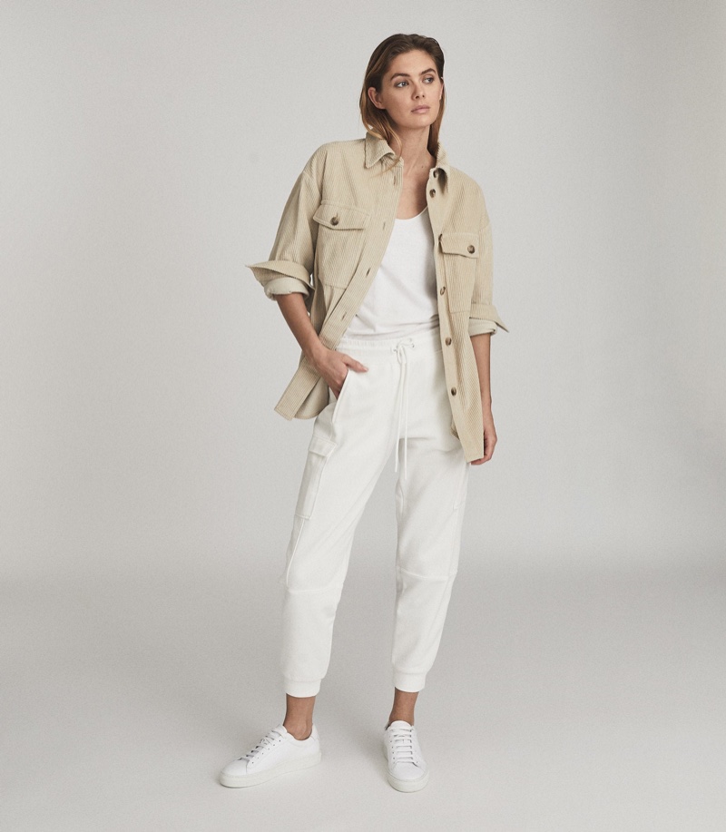 Reiss Esme Relaxed Corduroy Overshirt $245