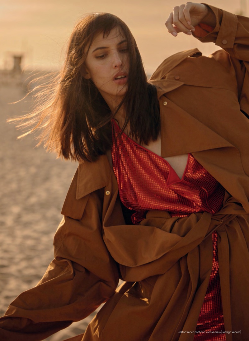 Ruby Aldridge ELLE Canada Beach Elegant Fashion Editorial