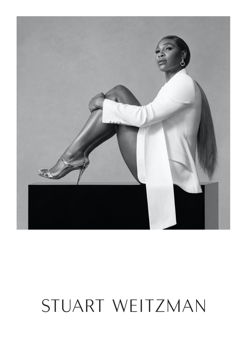 Serena Williams stars in Stuart Weitzman spring-summer 2020 campaign.