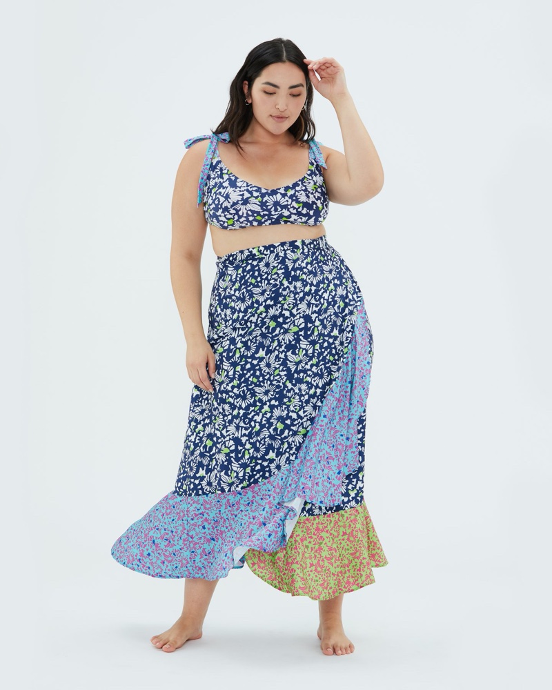 Summersalt x Tanya Taylor The Beach to Brunch Wrap Skirt $125