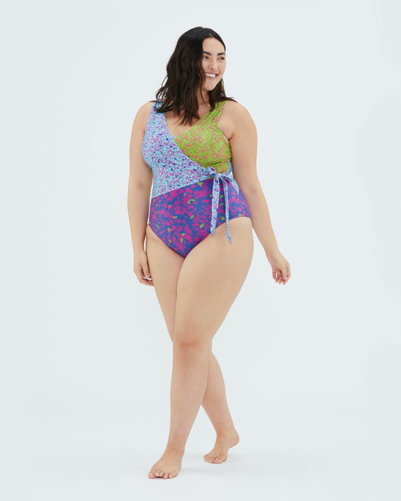 Summersalt x Tanya Taylor The Perfect Wrap One Piece $125
