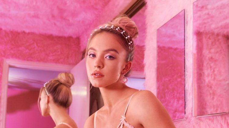 Sydney Sweeney Looks Pretty in Pink for Savage Lingerie