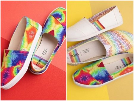 Toms' Unity Collection Delivers Rainbow Hues Toms UNITY Pride shoes collection.