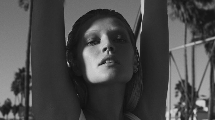 Toni Garrn Poses in Venice Beach for allSisters Swim Campaign