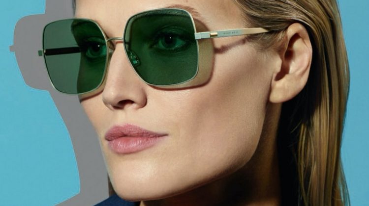 Toni Garrn appears in BOSS Eyewear spring-summer 2020 campaign.