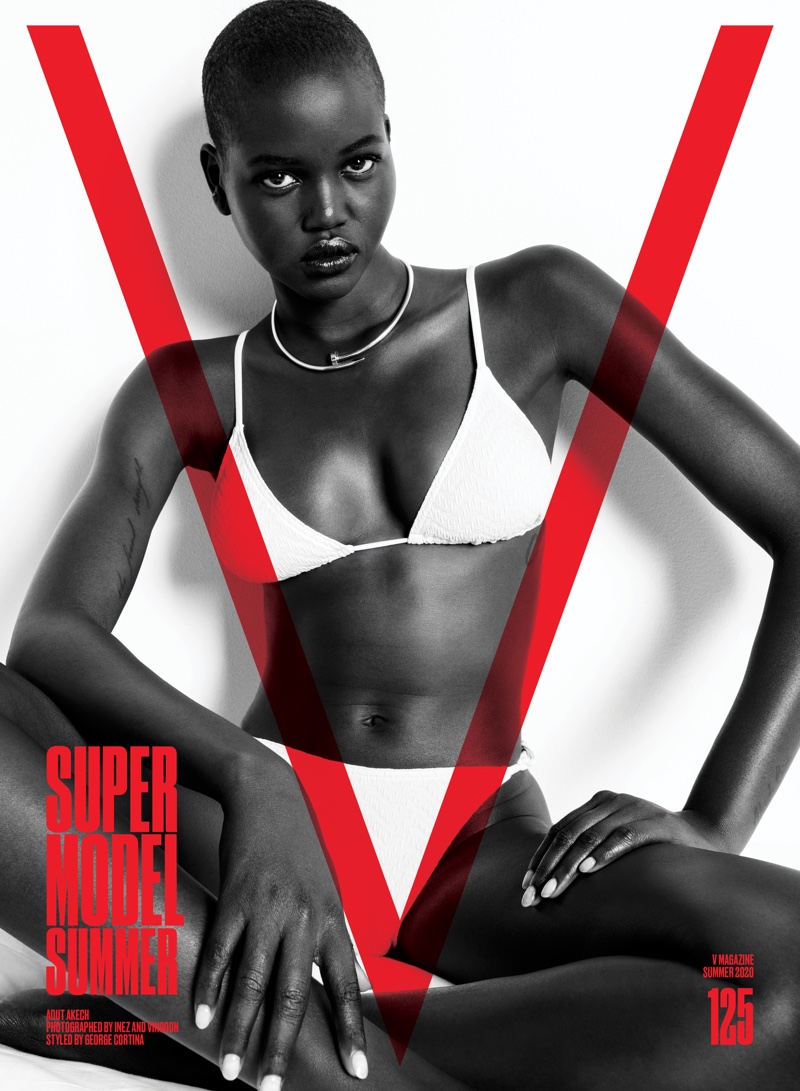 Adut Akech on V Magazine #125 Cover. Photo: Inez & Vinoodh