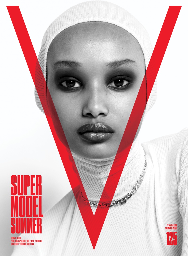 Ugbad Abadi on V Magazine #125 Cover. Photo: Inez & Vinoodh