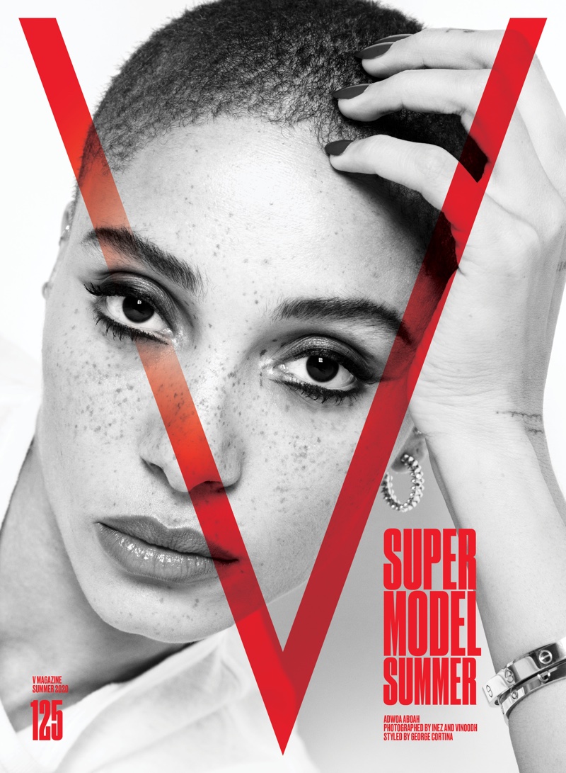 Adwoa Aboah on V Magazine #125 Cover. Photo: Inez & Vinoodh