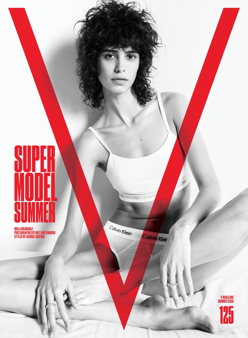 Mica Arganaraz on V Magazine #125 Cover. Photo: Inez & Vinoodh