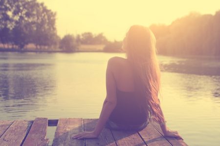 Ways to Self Improve During the Quarantine Woman Water Relaxed Back Sun