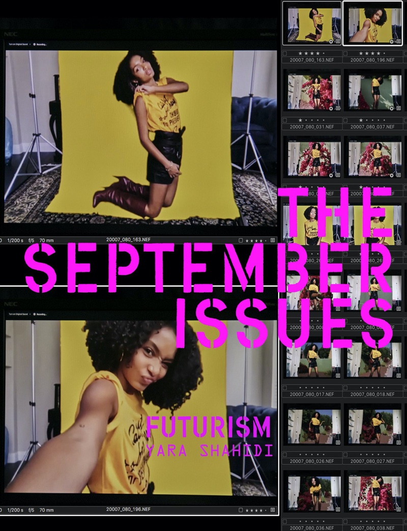 Yara Shahidi on The September Issues Futurism Issue #4 cover. Photo: Mary Rozzi