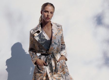Abby Champion Embraces Zara's Summer Style Zara limited edition flowy printed coat.