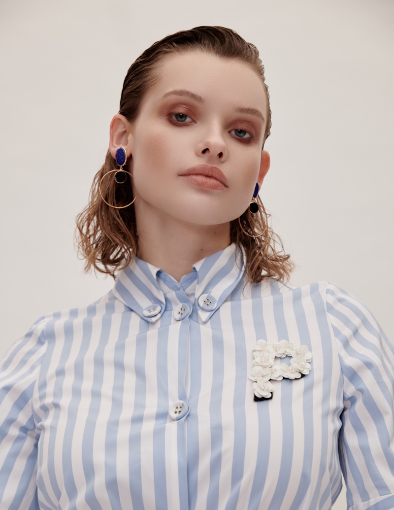 Anastasia Sopova Poses in Retro Styles for Glamour Hungary
