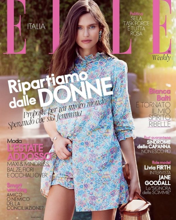 Bianca Balti ELLE Italy 2020 Cover California Fashion Editorial
