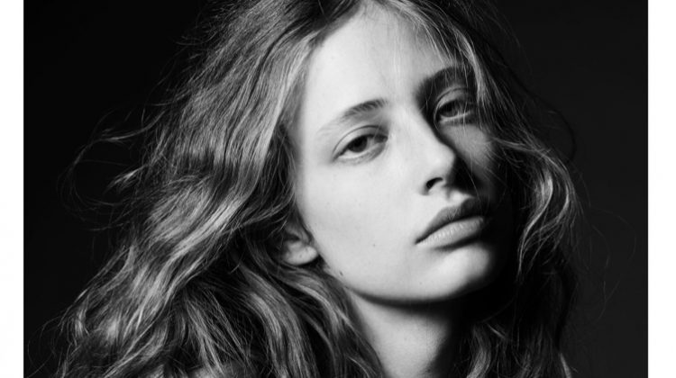 Model Anna Francesca gets her closeup in Celine fall-winter 2020 campaign.