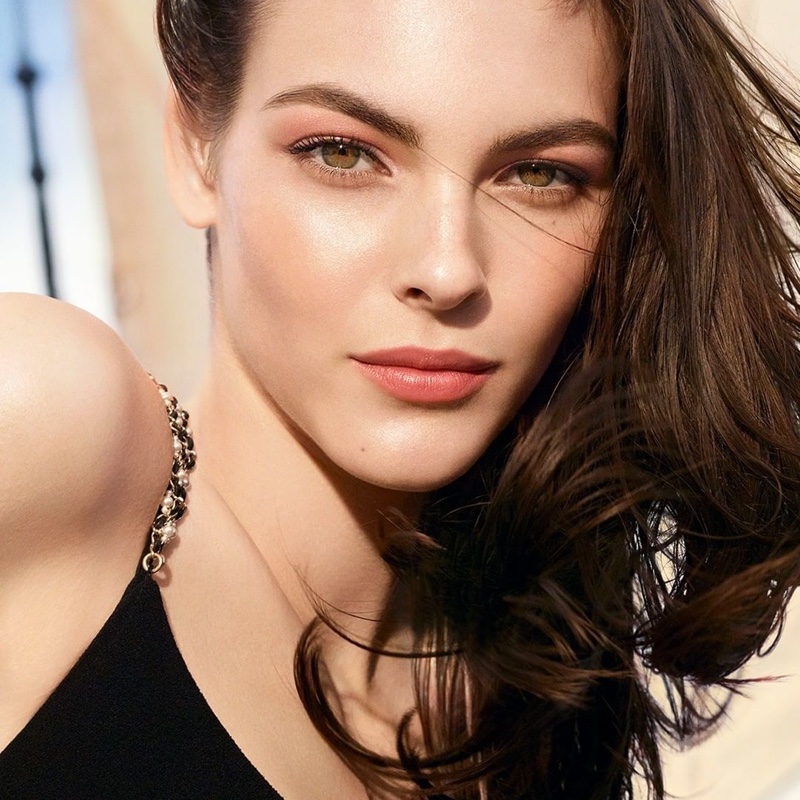 Vittoria Ceretti stars in Chanel Les Beiges Summer of Glow 2020 campaign.