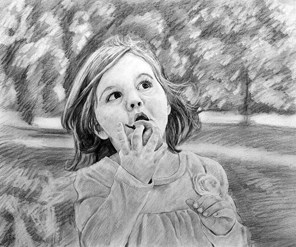 Child Charcoal Drawing