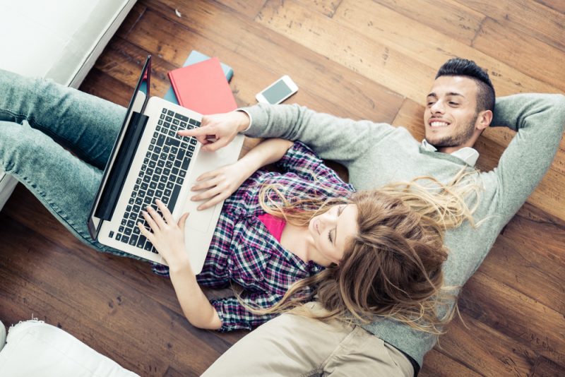 Couple Planning Wedding