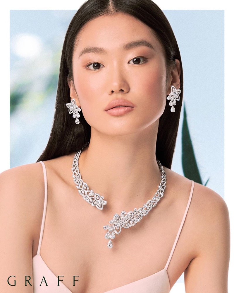Xiaoni Wang stars in Graff Diamonds spring 2020 collection.