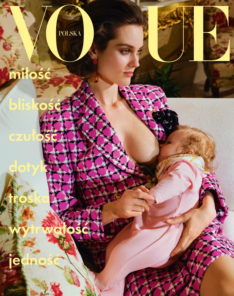 Jac Jagaciak on Vogue Poland May-June 2020 Cover