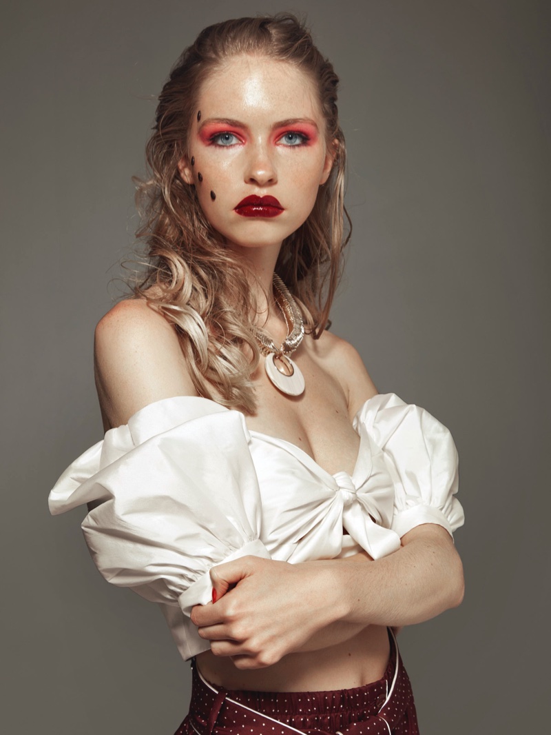 Julie Blicher Models Daring Fashions for L'Officiel Vietnam