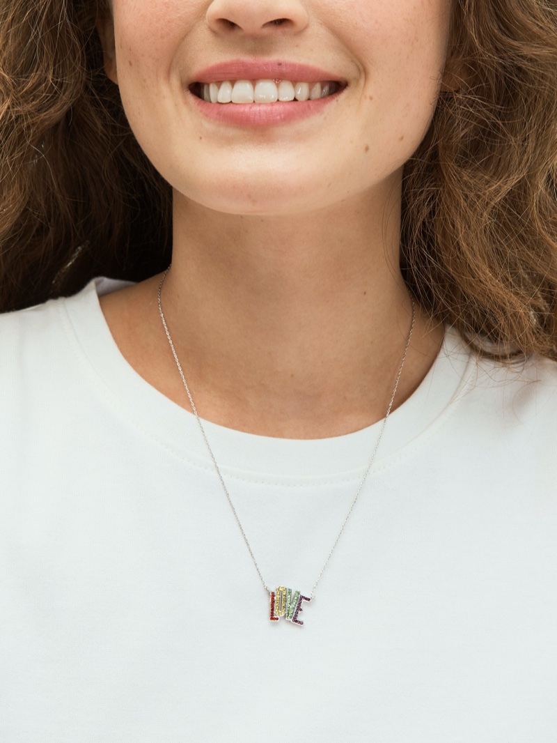 Kate Spade Into the Sky Love Mini Pendant Necklace $78