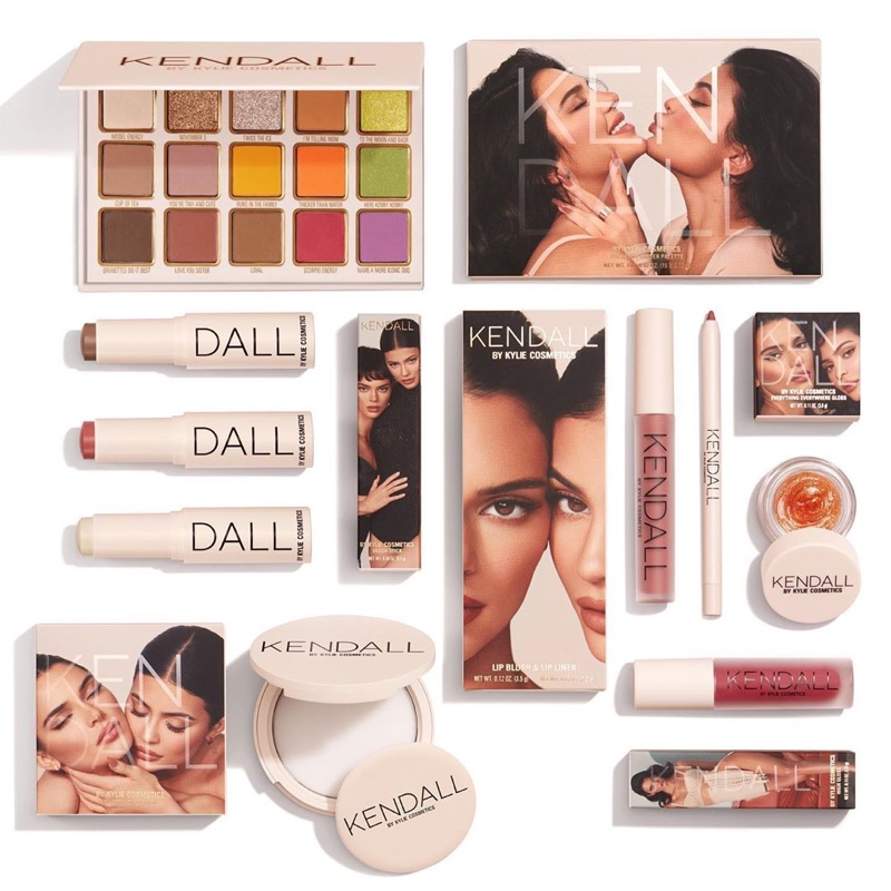 Products from the Kendall x Kylie Kylie Cosmetics collection.