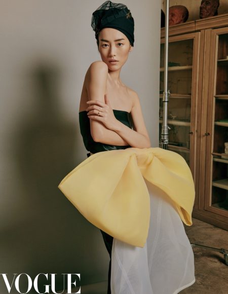 Liu Wen Embraces Bold Silhouettes for Vogue China Liu Wen Embraces Bold Silhouettes for Vogue China