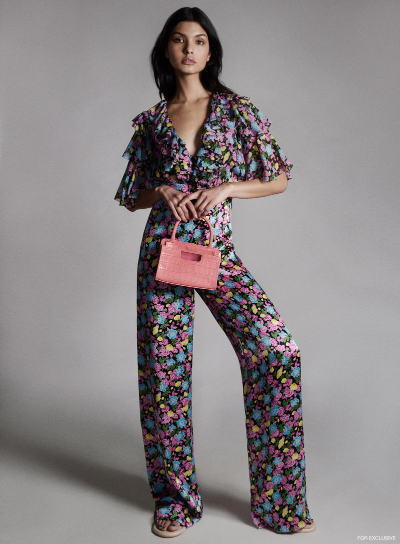 Amur jumpsuit and Alfeya Valrina pink bag. Photo: Willis Roberts