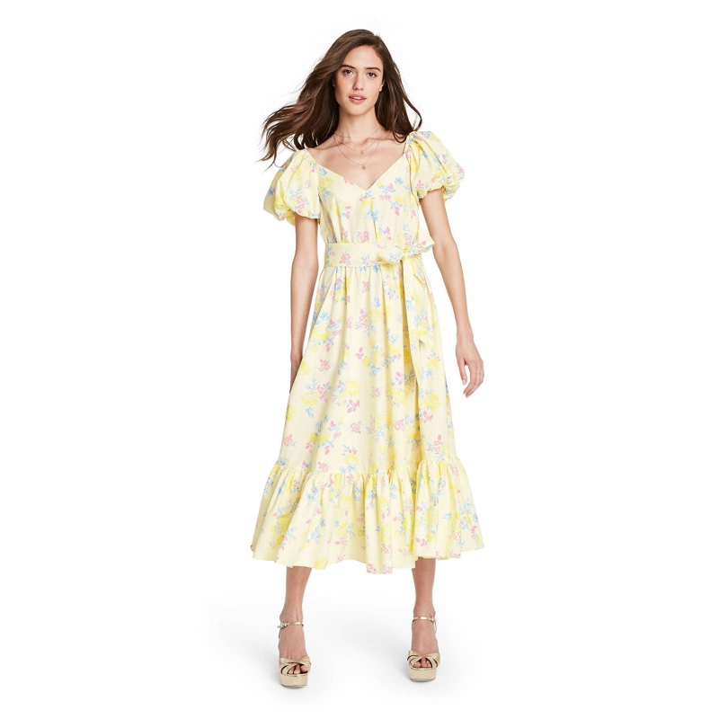 LoveShackFancy for Target Ines Puff Sleeve Dress $60