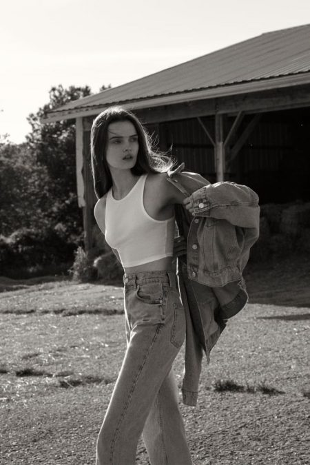 Lulu Tenney Embraces Zara's Casual Styles Model Lulu Tenney wears casual style from Zara.