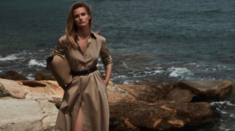 Edita Vilkeviciute fronts Massimo Dutti New Power In summer 2020 lookbook.