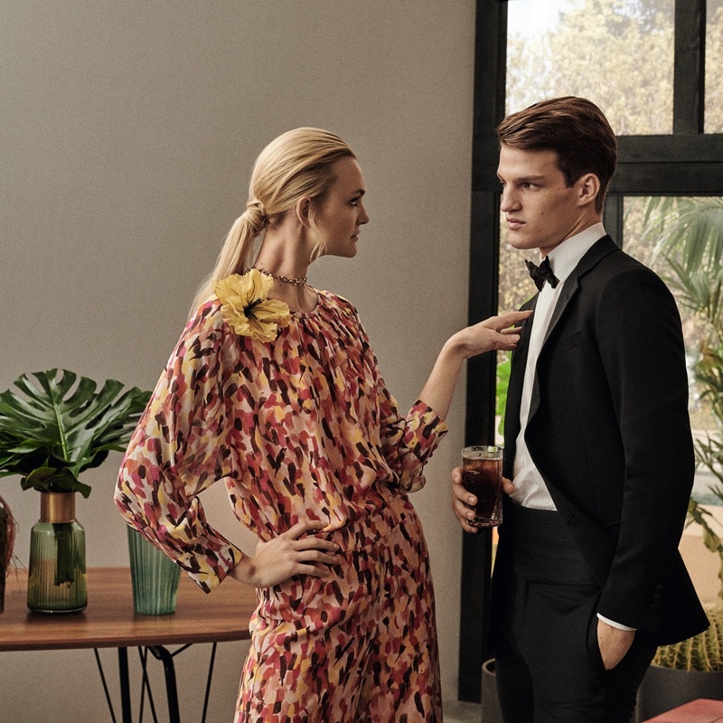 Caroline Trentini and Matteo Ferri pose for Max Mara spring-summer 2020 trend guide.