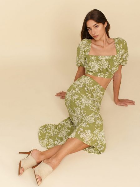 Match Game: Latest Two-Piece Sets From Reformation Reformation Veil Two Piece in Caprice $278