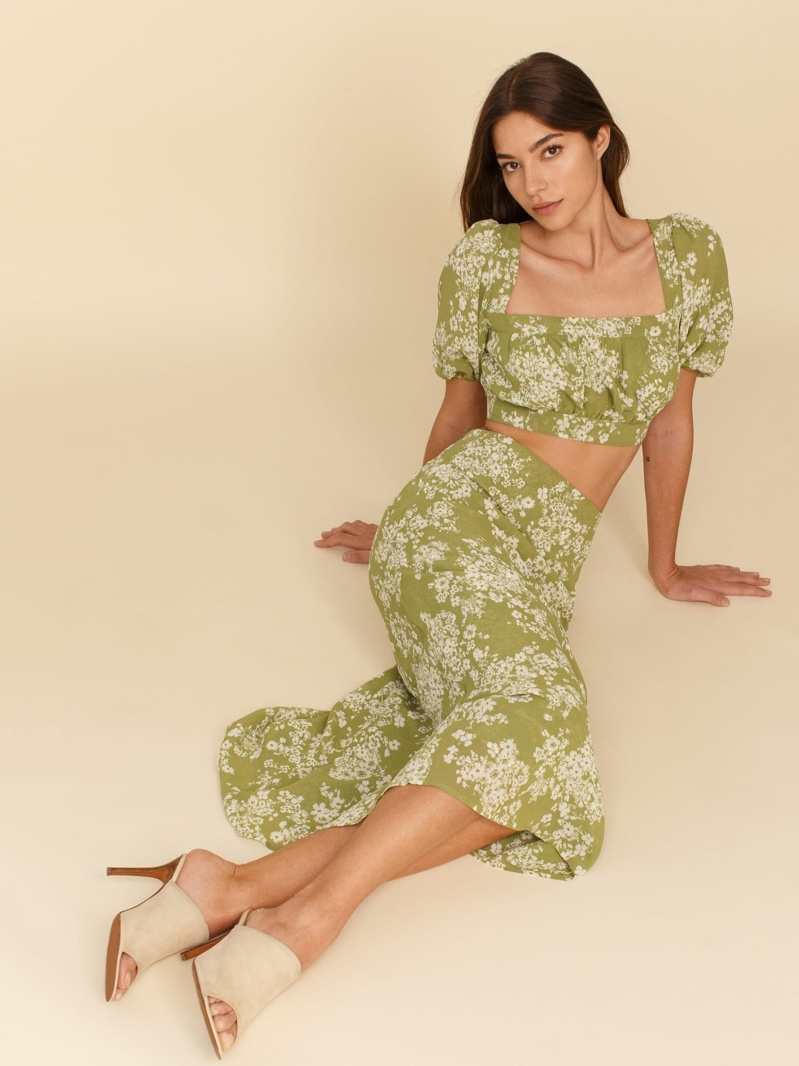 Reformation Veil Two Piece in Caprice $278