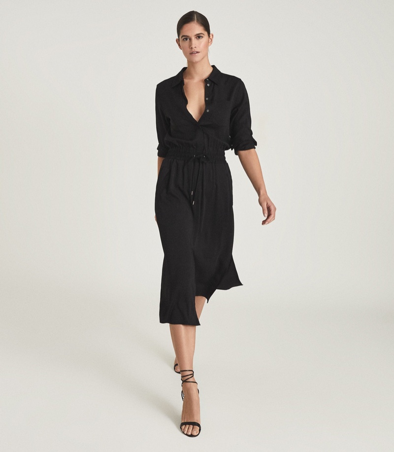 Reiss Rosie Midi-Length Shirt Dress $370