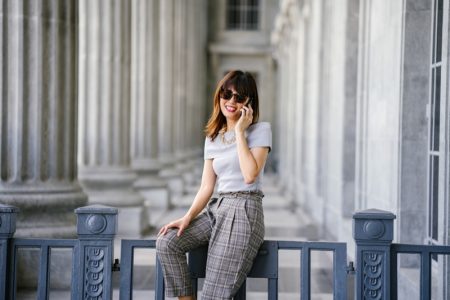 What to Wear When Dressing for Court Smiling Woman Top Pants Courthouse Fashion