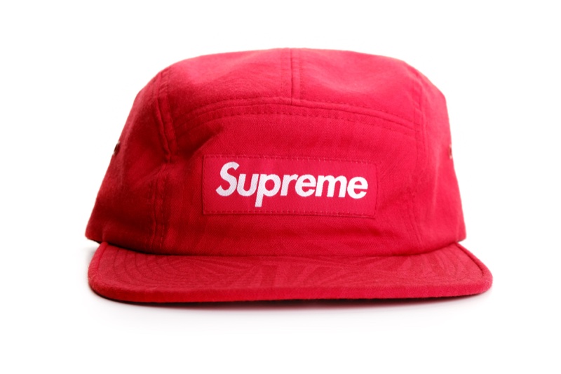 Red Supreme hat.