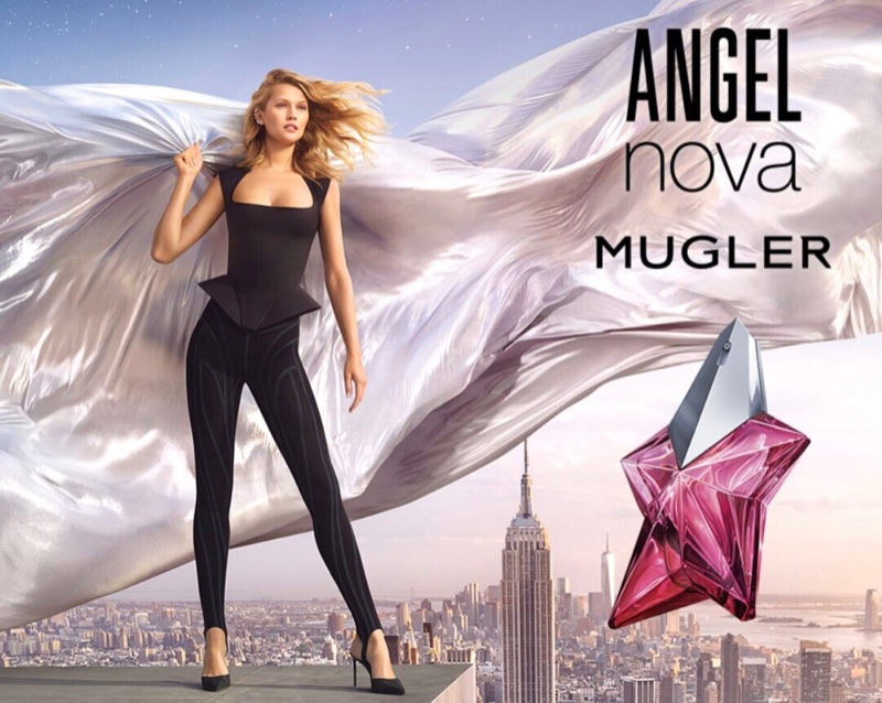 Mugler unveils Angel Nova perfume campaign with Toni Garrn.