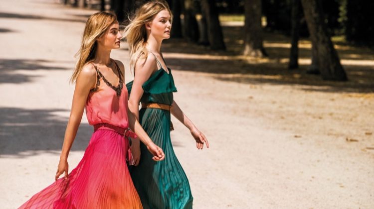 Maartje Verhoef and Roos Abels star in Twinset spring-summer 2020 campaign.