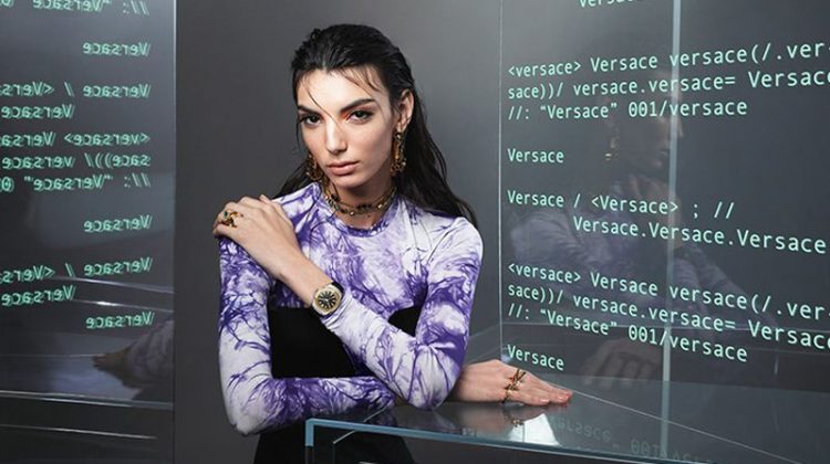 Cynthia Arrebola stars in Versace Watches spring-summer 2020 campaign.