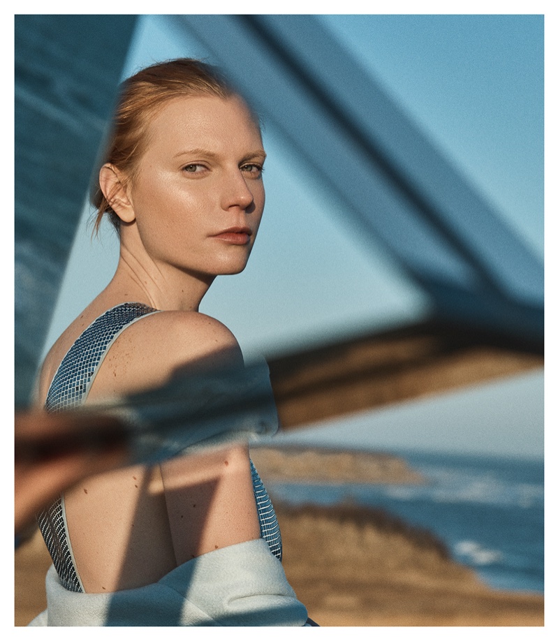 Viktoria Jakab Poses in Romantic Looks for Hamptons Magazine