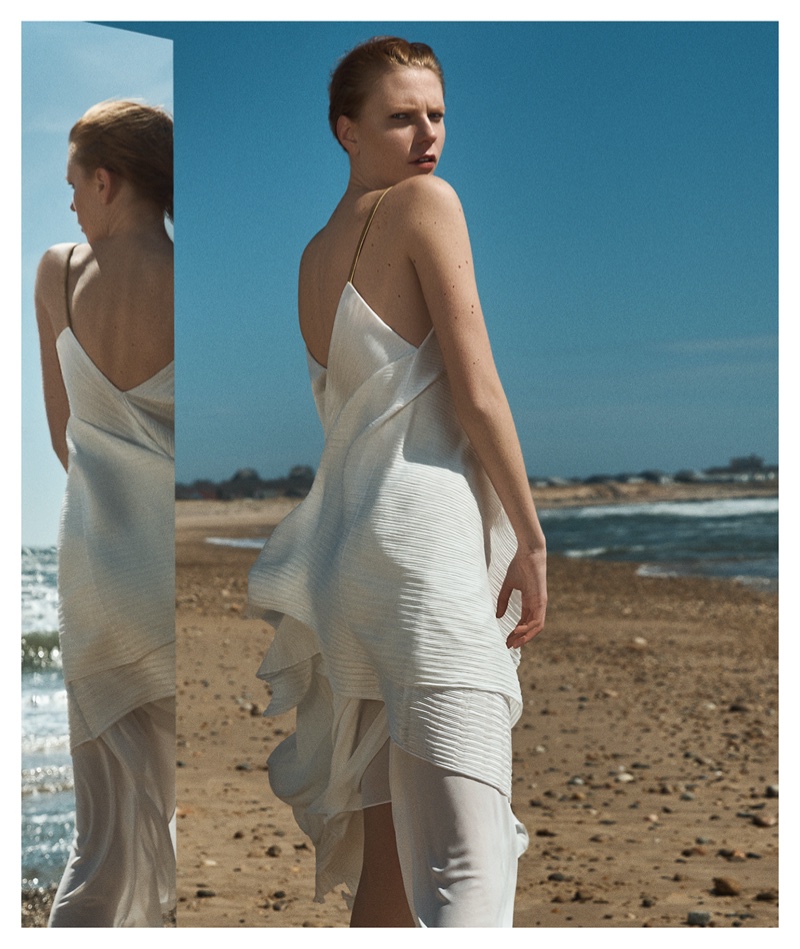 Viktoria Jakab Poses in Romantic Looks for Hamptons Magazine