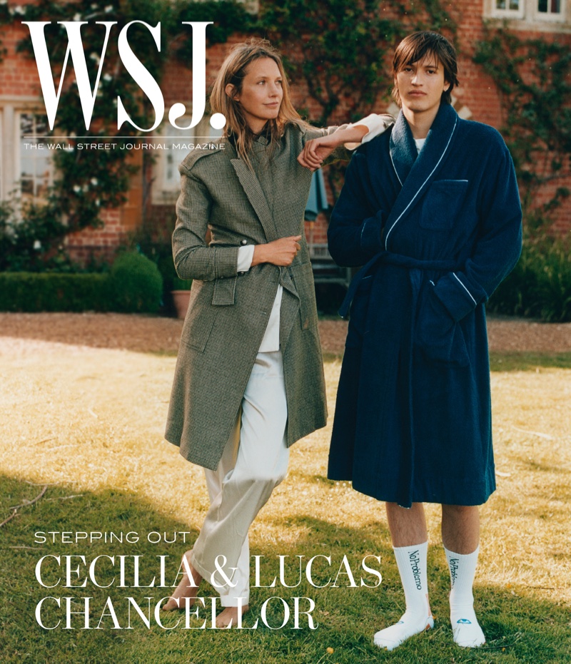 Cecilia & Lucas Chancellor on WSJ. Magazine July 2020 digital cover. Photo: Dan Martensen for WSJ. Magazine