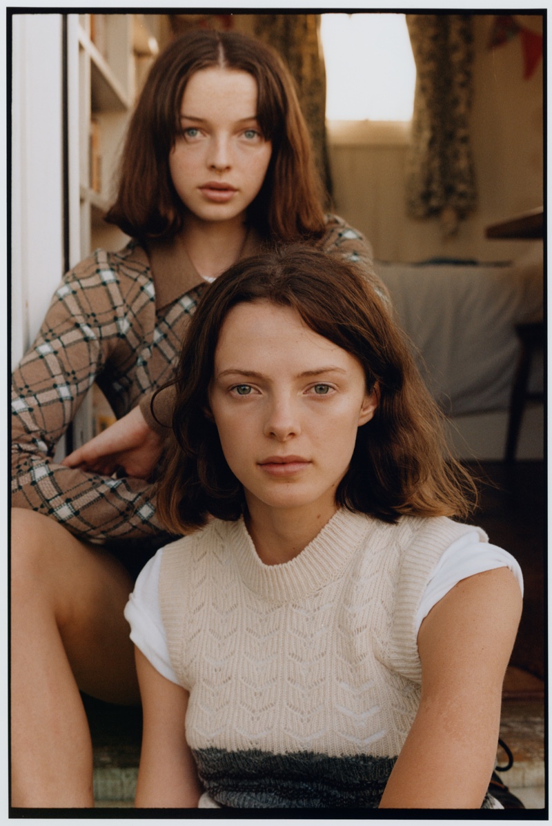 Grace and Cassady Clover. Photo: Dan Martensen for WSJ. Magazine