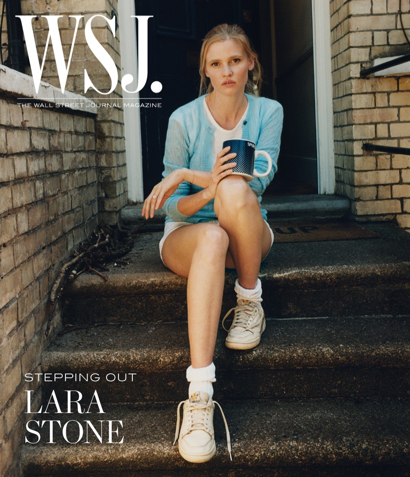 Lara Stone on WSJ. Magazine July 2020 digital cover. Photo: Dan Martensen for WSJ. Magazine