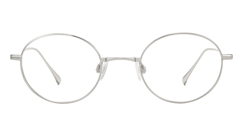 Warby Parker Hammett Glasses in Polished Silver $145