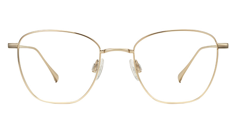 Warby Parker Rooney Glasses in Polished Gold $145