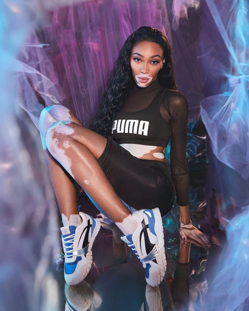 Winnie Harlow stars in PUMA Kyron sneaker campaign.